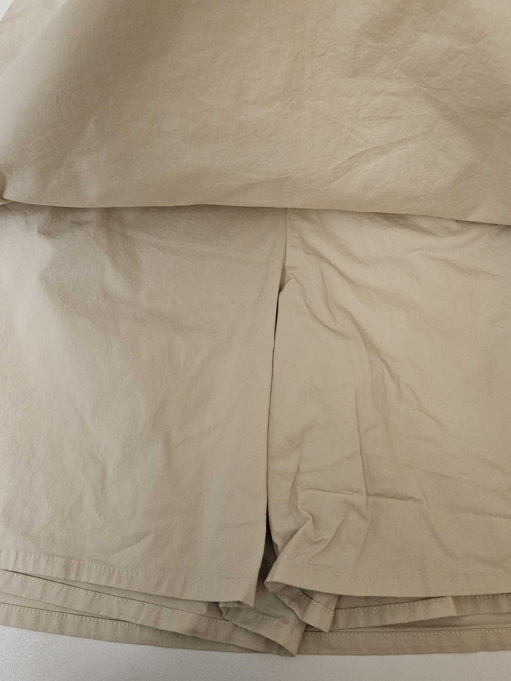 Classic Women's Cream A-Line Skirt Van Heusen Stretch Y2K Khaki Skirt Womens 6 - Picture 4 of 8